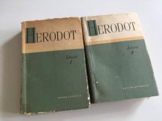 HERODOT, ISTORII I+II. CONTINE HARTI- EDITURA STIINTIFICA 1961/1964