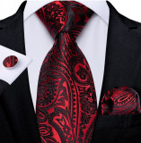 Set cravata + batista + butoni - matase - model 375