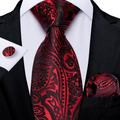 Set cravata + batista + butoni - matase - model 375