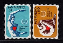 San Marino 1972 - Inima 2v.neuzat,serie completa,perfecta stare(Z) foto