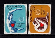 San Marino 1972 - Inima 2v.neuzat,serie completa,perfecta stare(Z)