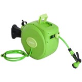 Furtun cu tambur/rola pentru gradina, retractabil/automat, portabil, pentru perete, 1/2&quot;, 9 moduri, 20 m GartenVIP DiyLine