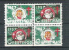USA, Cinderella 1957 Christmas x 4, MNH, imperf. bottom L.087, Nestampilat