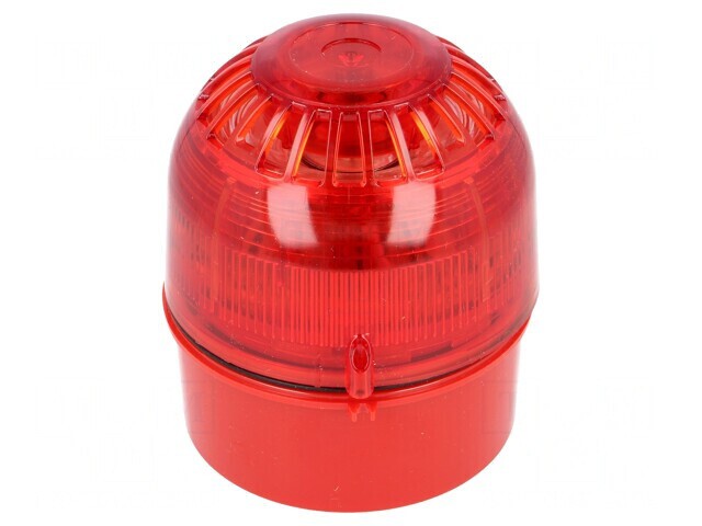 Semnalizator Luminos și Acustic LED Roșu IP65 17-60VDC