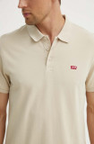 Levi&#039;s polo de bumbac culoarea bej, neted