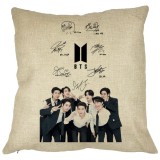 Cumpara ieftin Perna Decorativa BTS Army 3, 40x40 cm, Husa Detasabila, Burduf