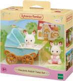 Sylvanian Families-Set Carucior Iepurasi Gemeni