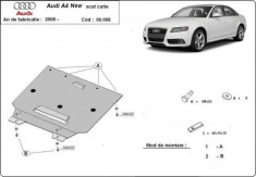 Scut metalic pentru cutia de viteze Audi A4 B8 2007-2015 foto