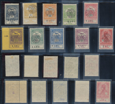 Emisiunea CLUJ 1919 serie 10 timbre Inundatia, nestampilata MNH / MLH foto