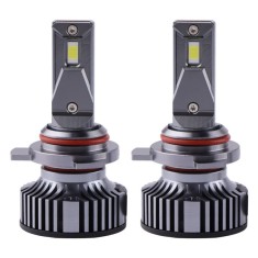 Set 2 LED-Uri Auto Techstar&reg; K9 9012, 110w, 6000 Lumeni, 6500K, AUTO, 12-24 Volti, COB, IP68, Canbus, Miez Cupru, Radiator Aluminiu