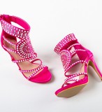 Cumpara ieftin Sandale cu toc Orma Fuchsia