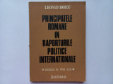LEONID BOICU- PRINCIPATELE ROMANE IN RAPORTURILE POLITICE INTERNATIONALE