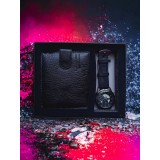 Set cadou bărbați negru leather colections