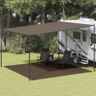 vidaXL Covor pentru cort, maro, 400x400 cm 310811 foto