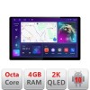 Navigatie Fiat Ducato 2021- Qled 2K Octa Core 4+64 LTE 4G DSP Wifi 5Ghz android auto carplay radio gps internet KIT-ducato2024+EDT-E413-2K CarStore Te