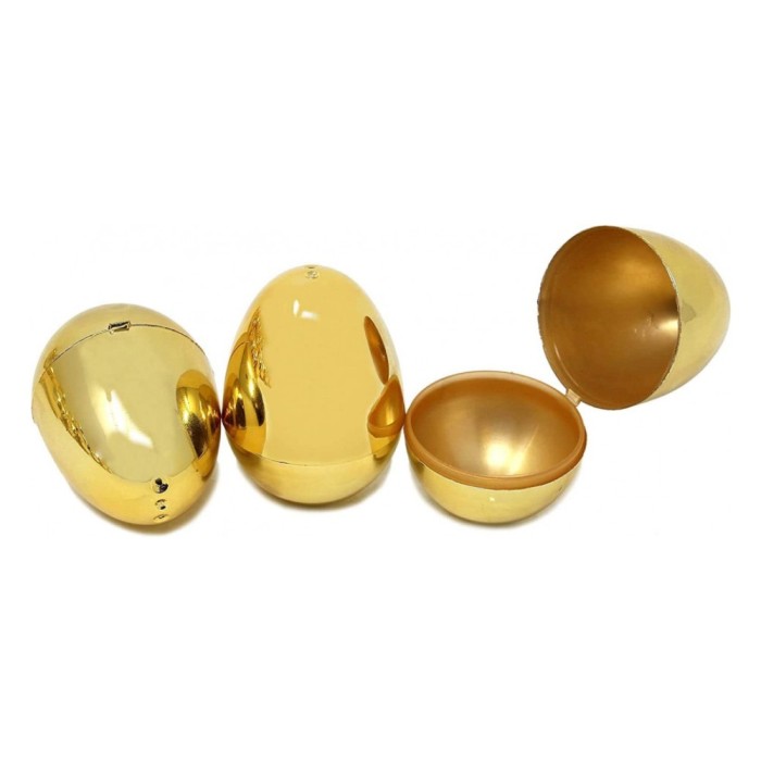 Set 36 oua de umplere pentru Paste Joyin, 7.6 x 3.8 cm, plastic, auriu