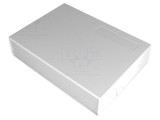 Carcasă ABS gri cu panou 190mm x 136mm x 42mm