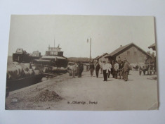 Carte postala foto portul din Oltenita,circulata 1933 foto