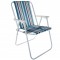 Scaun pliabil gradina, camping, pescuit, model dungi, albastru, 44x50x75 cm, Bergamo, Trizand