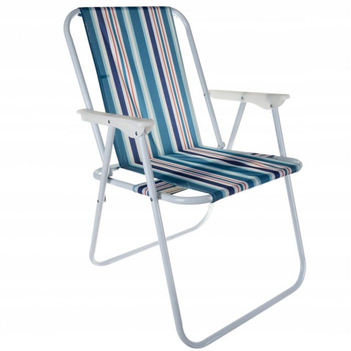 Scaun pliabil gradina, camping, pescuit, model dungi, albastru, 44x50x75 cm, Bergamo, Trizand