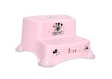 Inaltator dublu pentru baie, antiderapant, Lorelli, Disney Minnie, Light Pink