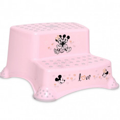 Inaltator dublu pentru baie, antiderapant, Lorelli, Disney Minnie, Light Pink