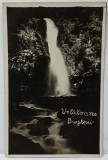 CASCADA &#039; URLATOAREA &#039; , BUSTENI , FOTOGRAFIE TIP CARTE POSTALA , INTERBELICA
