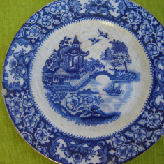 Portelan Englezesc Old Alton Ware, frumoasa farfurioara decorativa