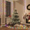 Instalație tip cluster cu 400 LED-uri, multicolor, 7,4 m, PVC