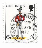 Guernsey - Uniforme militare, 1974 - valoare obliterata