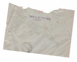 Plic cu stampila Fabrica de sticlarie Turda, 1948