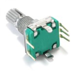 Potentiometru digital+push ax12.5mm moletat encoder