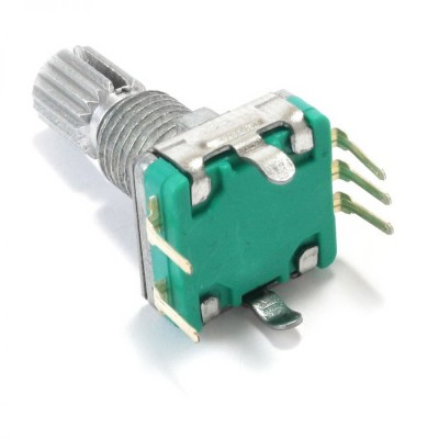 Potentiometru digital+push ax12.5mm moletat encoder foto