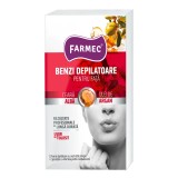 Cumpara ieftin Benzi depilatoare pentru fata cu argan, 20 bucati, Farmec