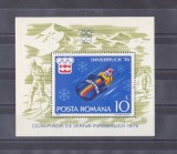 A11 TX4 5 - 1976 - Jocurile olimpice de iarna - Insbruck - colita dantelata, Sport, Nestampilat