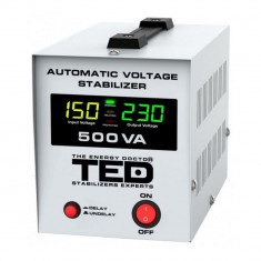 Stabilizator retea maxim 500VA-AVR LCD 2 iesiri schuko TED000194 (1/8) SafetyGuard Surveillance