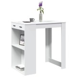 Cumpara ieftin Masă de bar, alb, 102x70x103,5 cm, lemn prelucrat