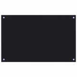 Cumpara ieftin Panou antistropi de bucatarie, negru 80x50 cm sticla securizata
