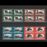 Munca In Comunicatii in Bloc de 4 Timbre LP245 Romania 1948