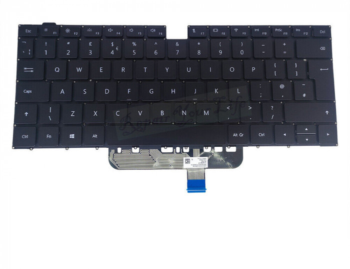 Tastatura Laptop, Huawei, MateBook D15 BoB-WAH9Q, BoB-WAI9, BoB-WAI9A, BoB-WAI9Q, BOHRB-WAI9A, NBB-WAH9Q, NBL-WAQ9L, iluminata, layout UK