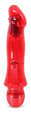 Vibrator Splash Tropical Punch, Multispeed, TPE, Rosu, 17 cm foto