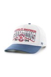 47 brand șapcă de baseball din bumbac MLB Boston Red Sox culoarea alb, cu imprimeu, BCWS-ARCHH02CTP-WH04