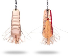 Lingurita Zebco 22g 7,5cm Trophy Z-Weedless Ace copper/red sinking foto