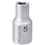 Proxxon 23712 - Capat cheie tubulara cu profil hexagonal interior 6 laturi 5 mm 1/4 inch