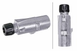 Fisa remorca 7 pini 24V 15-20A aluminiu DIN ISO 1185 N-Type, contact surub, camion remorca utilaje, Claas Bomag Atlas Copco, Hella