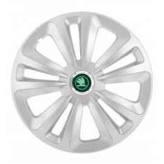 Set 4 capace roti pentru Skoda Nou Verde, model Terra Gray, R16