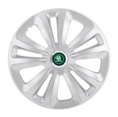 Set 4 capace roti pentru Skoda Nou Verde, model Terra Gray, R15 foto