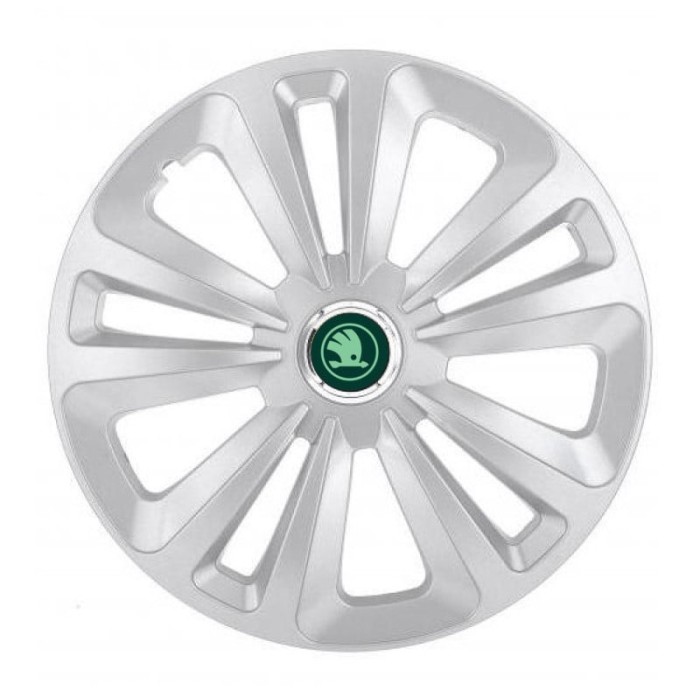 Set 4 capace roti pentru Skoda Nou Verde, model Terra Gray, R15