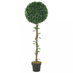 vidaXL Plantă artificială dafin cu ghiveci, verde, 130 cm