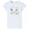 Tricou pentru copii, albastru deschis, 116, vidaXL
